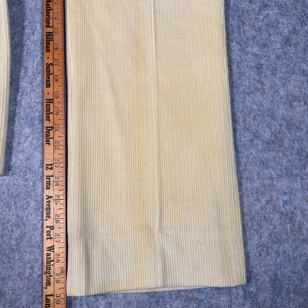 Corbin Corduroy Pants Mens 34x30 Beige Tan Vintage Wide‎ Wale Skater Preppy Golf